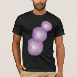 Camiseta 3 Lunas moradas Snowman Lavanda Fantasy 3D Artsy