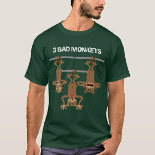 Camiseta 3 malos monos