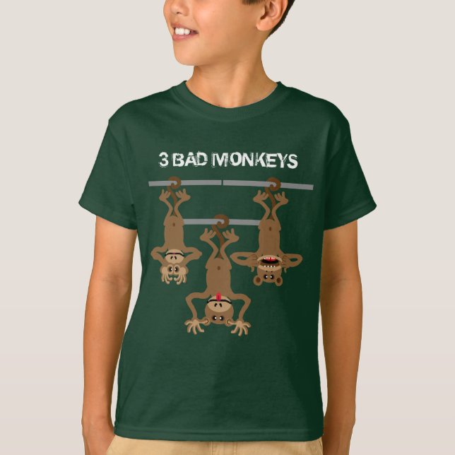 Camiseta 3 monos malos (Anverso)