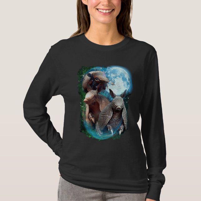 Camiseta 3 Moon Armadillo  Anteater Animal (Anverso)