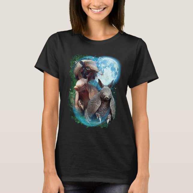 Camiseta 3 Moon Armadillo  Anteater Animal (Anverso)