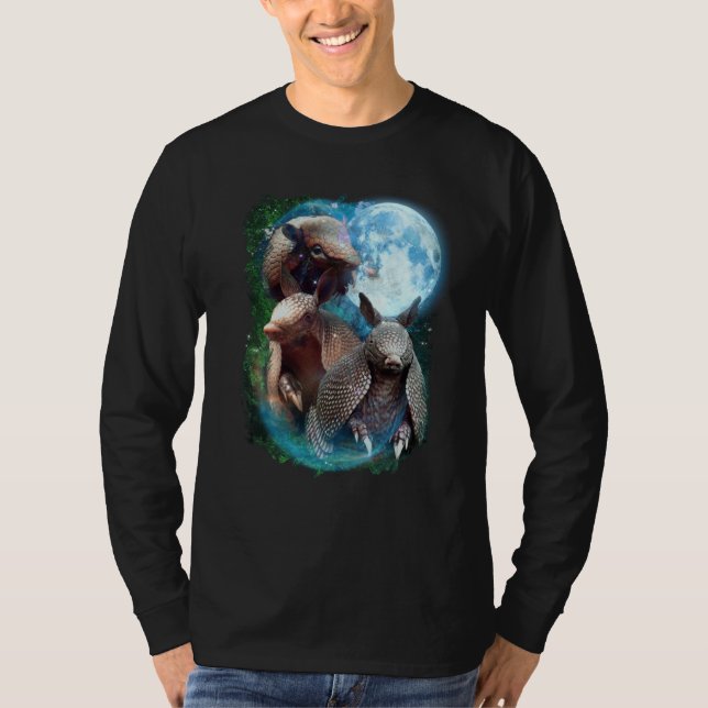 Camiseta 3 Moon Armadillo Anteater Animal (Anverso)