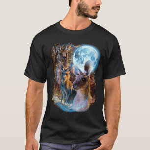 Camiseta 3 Moon canguro marsupiales wallabies animal humor
