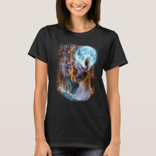 Camiseta 3 Moon Kangaroo Funny Marsupial Wallabies Animal L
