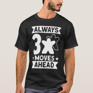 Camiseta 3 movimientos por delante juegos de mesa de juego