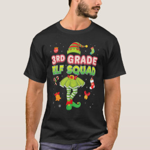 Camiseta 3 Navidades Del Escuadrón De Grado Elf Demuestran 