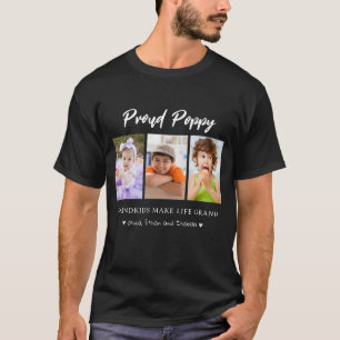 Camiseta 3 nietos fotográficos hacen de la vida una adormid