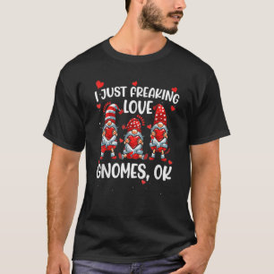Camiseta 3 Nórdicos I Freaking Love Gnomes Valentines Lover