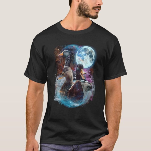 Camiseta 3 Pájaro de pato negro (Anverso)