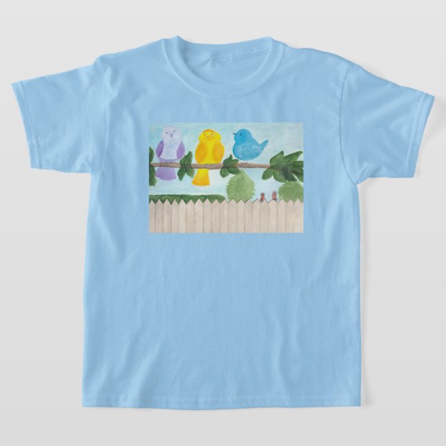 Camiseta 3 Pájaros Coloridos (Distribución)
