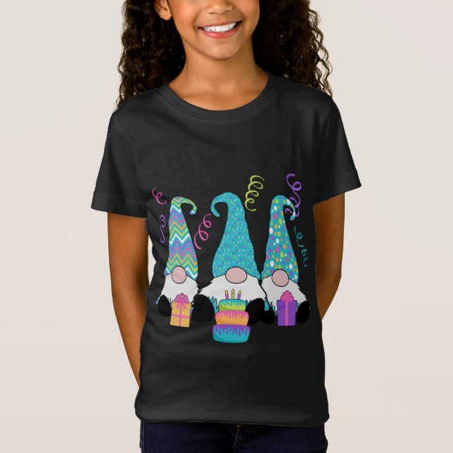 Camiseta 3 Pastel de cumpleaños, regalo, feto (Anverso)