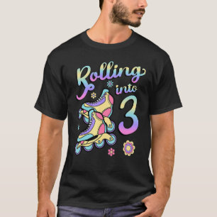 Camiseta 3 patines de patinaje sobre patines patinados 3 añ
