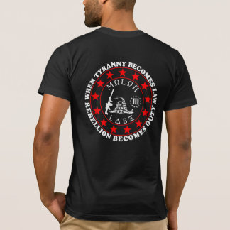 Camiseta 3-Percentre, Molon Labe, Serpiente Gadsden, Camise
