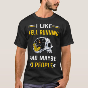 Camiseta 3 personas cayeron corriendo en Hill Runner