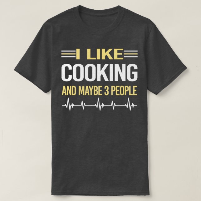 Camiseta 3 personas cocinando (Diseño del anverso)