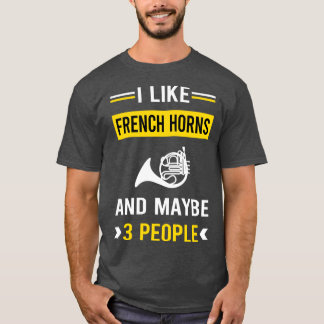 Camiseta 3 personas Horn TShirt francés