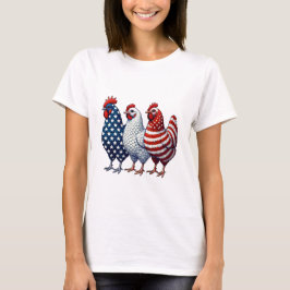 Camiseta 3 Pollitos Patrióticos