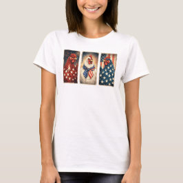 Camiseta 3 Pollitos Patrióticos