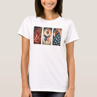 Camiseta 3 Pollitos Patrióticos