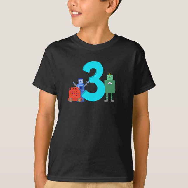 Camiseta 3 robots (Anverso)