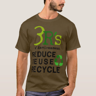 Camiseta 3 Rs de Medio Ambiente Reducir Reuse Recycle Guard