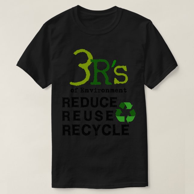 Camiseta 3 Rs de Medio Ambiente Reducir Reuse Recycle Guard (Diseño del anverso)