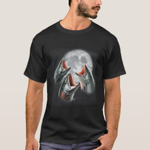 Camiseta 3 Salmon Aullando A La Luna Divertido Salmón Fis