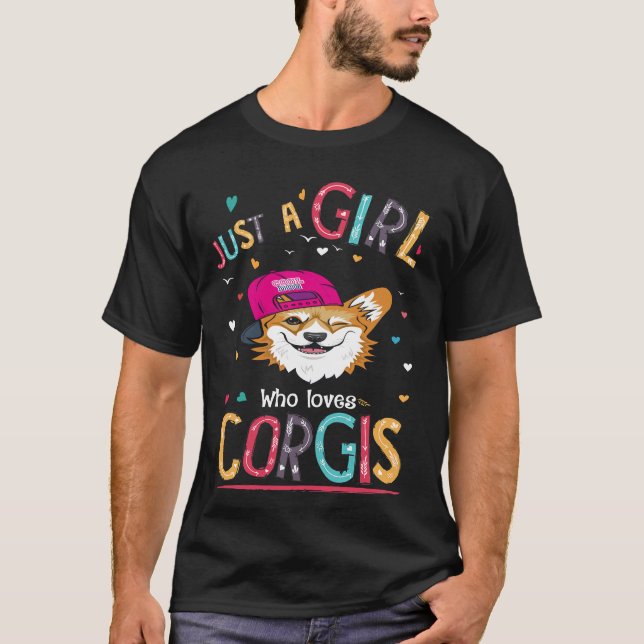 Camiseta 3 Solo una chica que ama Corgi (Anverso)