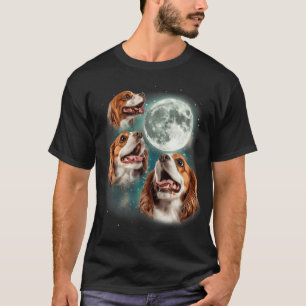 Camiseta 3 Spaniel Cavalier King Charles Luna Mascota Canin