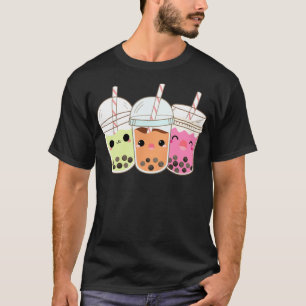 Camiseta 3 Té de burbuja Boba Bubble Tea Kawaii Pullover