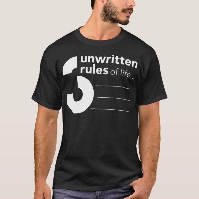 Camiseta 3 unwritten rules of kiddin penelope  (Anverso)