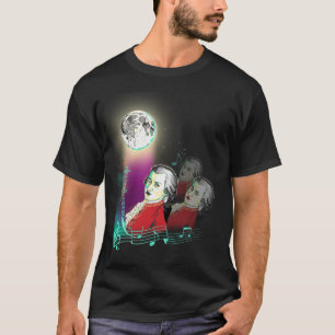 Camiseta 3 Wolfgang Amadeus Mozarts y luna