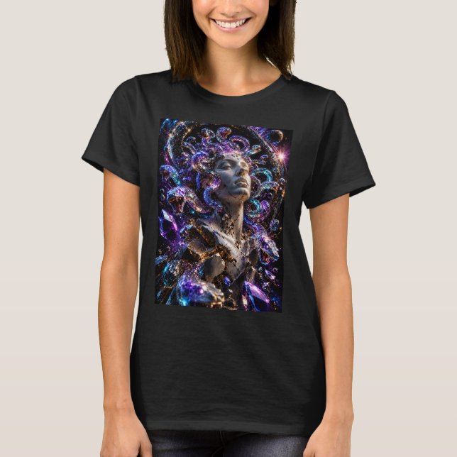 Camiseta 3D Cosmic Crystal Medusa (Anverso)