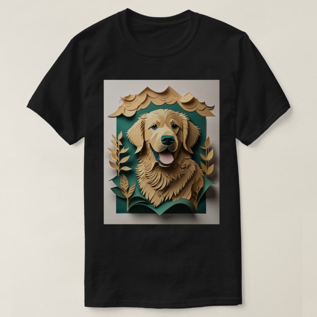 Camiseta 3D de diseño de recuperación de oro Art P (Diseño del anverso)
