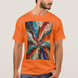 Camiseta 3D Explosión de Estallido de Color