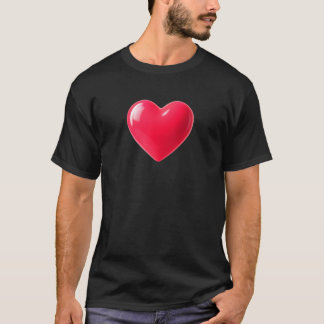 Camiseta 3D Glossy Red Heart
