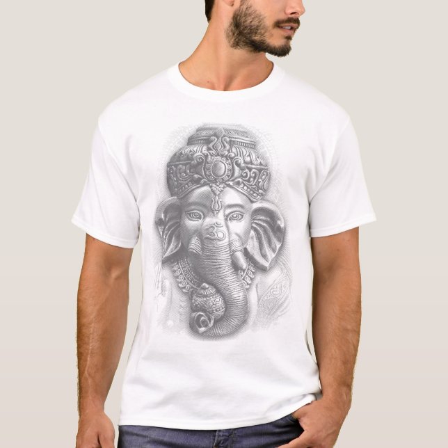 Camiseta 3d Lord Ganesha - Om (Anverso)