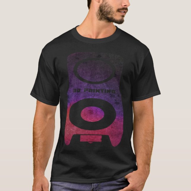 Camiseta 3D Printer hot end artwork  3 (Anverso)