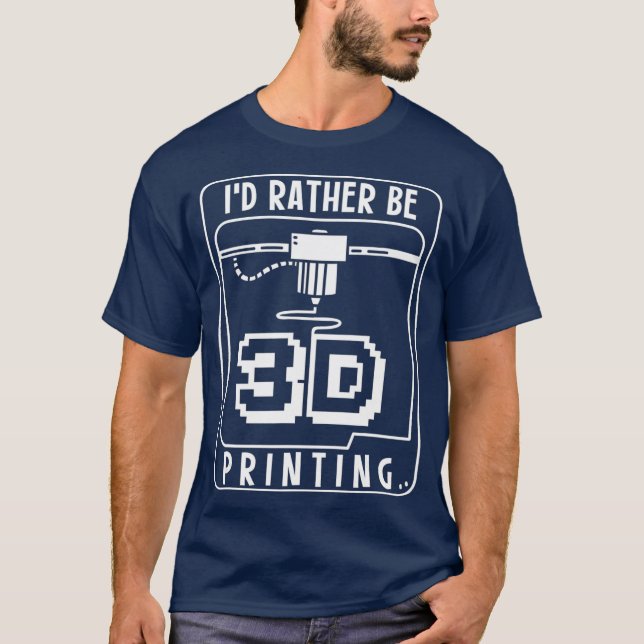 Camiseta 3D Printing Custom 3D Printing 3D Print (Anverso)
