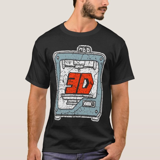 Camiseta 3D Printing T for a 3D Printer Enthusiast 2 (Anverso)