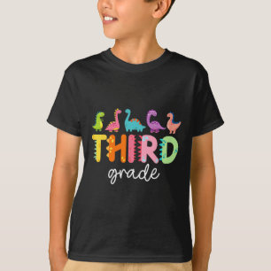 Camiseta 3er grado dinosaurio vuelta al cole primer día de