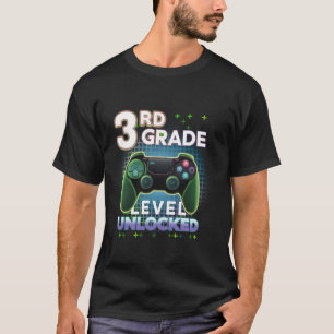 Camiseta 3er grado nivel de videojugador desbloqueado terce