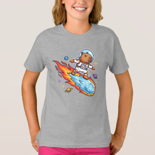 Camiseta 3I/Atlas Capybara Astronauta Montando El Cometa C/