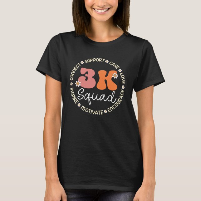 Camiseta 3K Squad Appreciation Week Back to School (Anverso)
