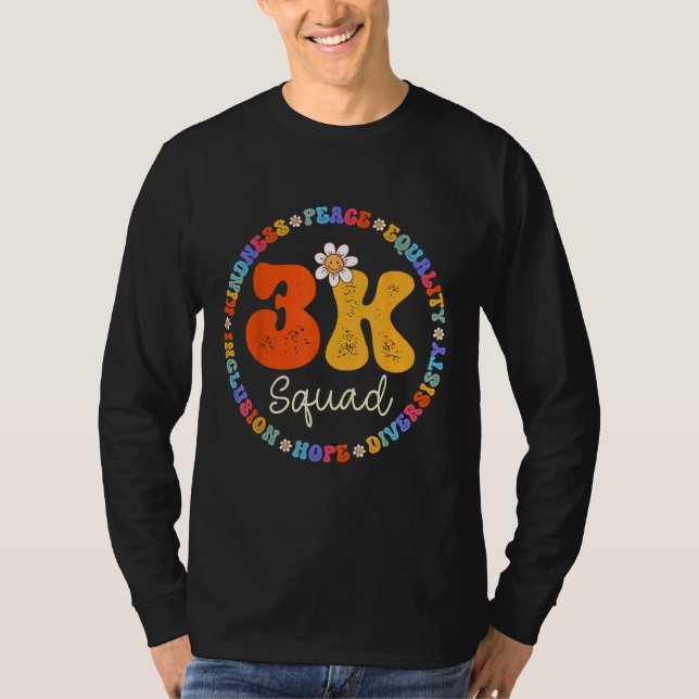 Camiseta 3K Squad Team Crew Teacher Kindergarten Kinder Ele (Anverso)