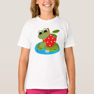Camiseta #3Lil Lady Frog Bella Ringer T-Shirt