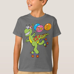 Camiseta 3rd Birthday Dinosaur