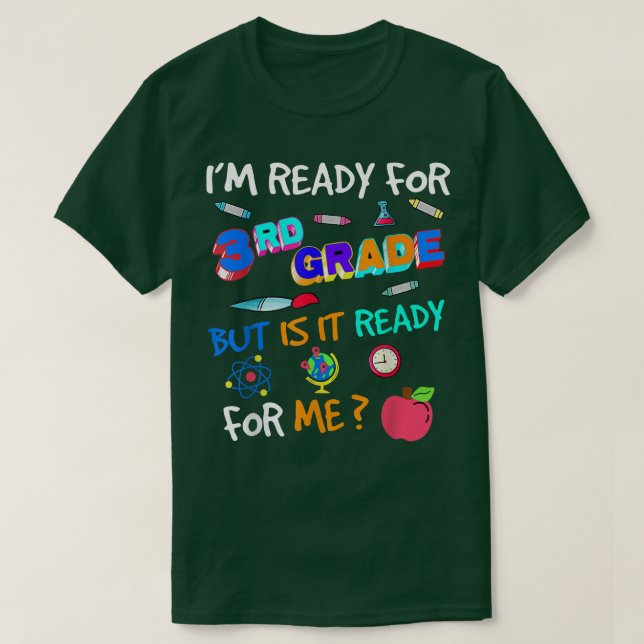 Camiseta 3rd Grade Back to School Third Grade 1st Day of Sc (Diseño del anverso)