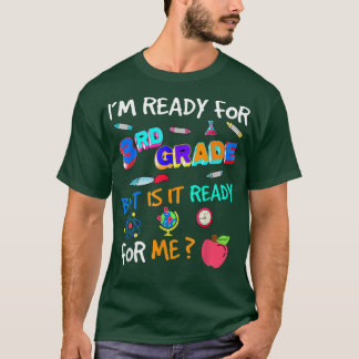 Camiseta 3rd Grade Back to School Third Grade 1st Day of Sc