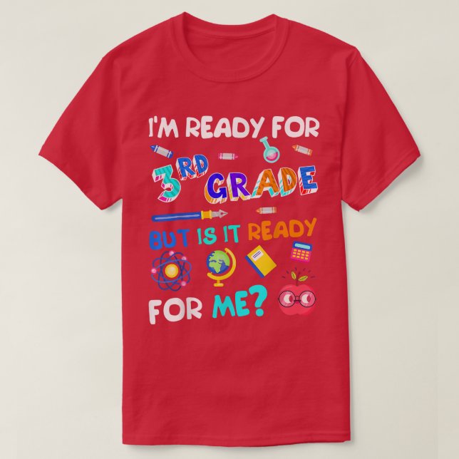 Camiseta 3rd Grade Back to School Third Grade 1st Day of Sc (Diseño del anverso)